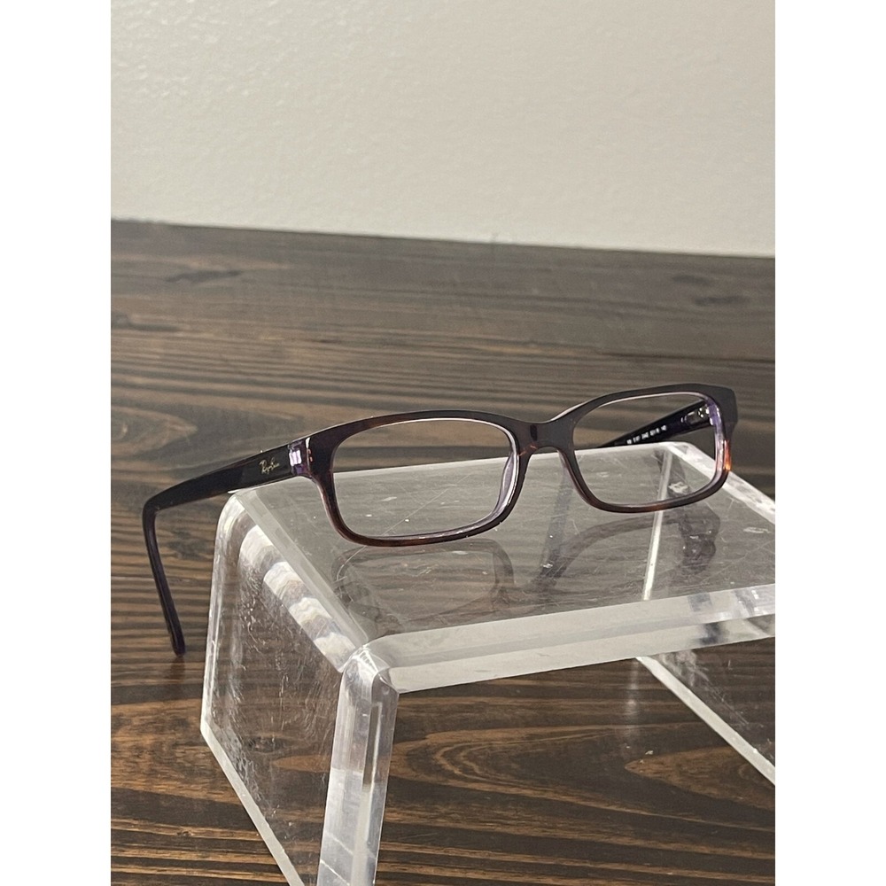 Ray-Ban RB5187-2442 Unisex Burgundy Rectangle Full Rim Eyeglasses Frame 140